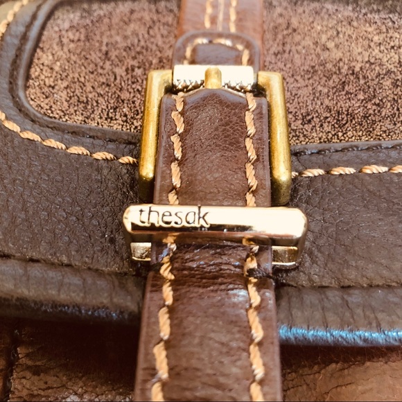 The Sak Multi Toned Leather Crossbody EUC - Picture 6 of 8